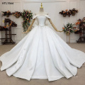 Jancember HTL1544 Heavy Stain Ball Gown High Quality Wedding Dress In Sale